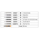 1256/C21-1 Jeu de micro-tournevis avec embouts