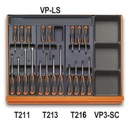 Composition de 210 outils maintenance générale en plateaux thermoformés rigides en ABS 5938U/2T BETA