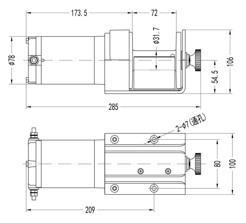 Treuil électrique 12V 907 KG 15,2 M EL1000 MW TOOLS