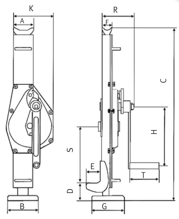 Cric à fût DK30 MW TOOLS 3T