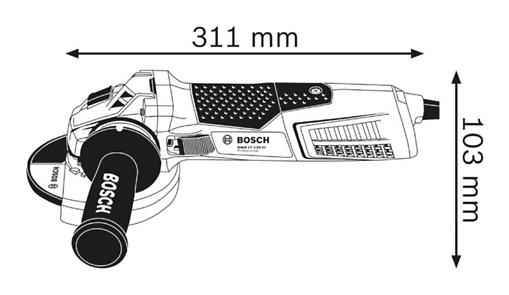 Meuleuse angulaire sur fil GWS 19-125 CI BOSCH 1900W 125 mm