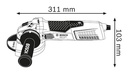 Meuleuse angulaire sur fil GWS 19-125 CI BOSCH 1900W 125 mm