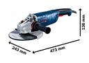 Meuleuse d'angle GWS 24-230 P BOSCH 2400W 230 mm