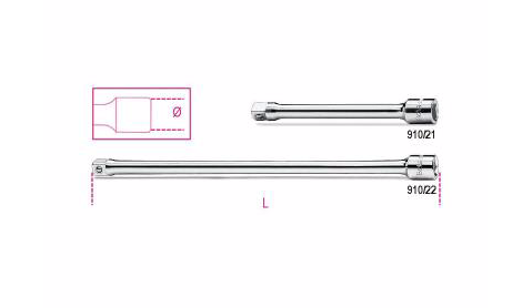 Allonge 3/8’ x 125 Beta 910/21