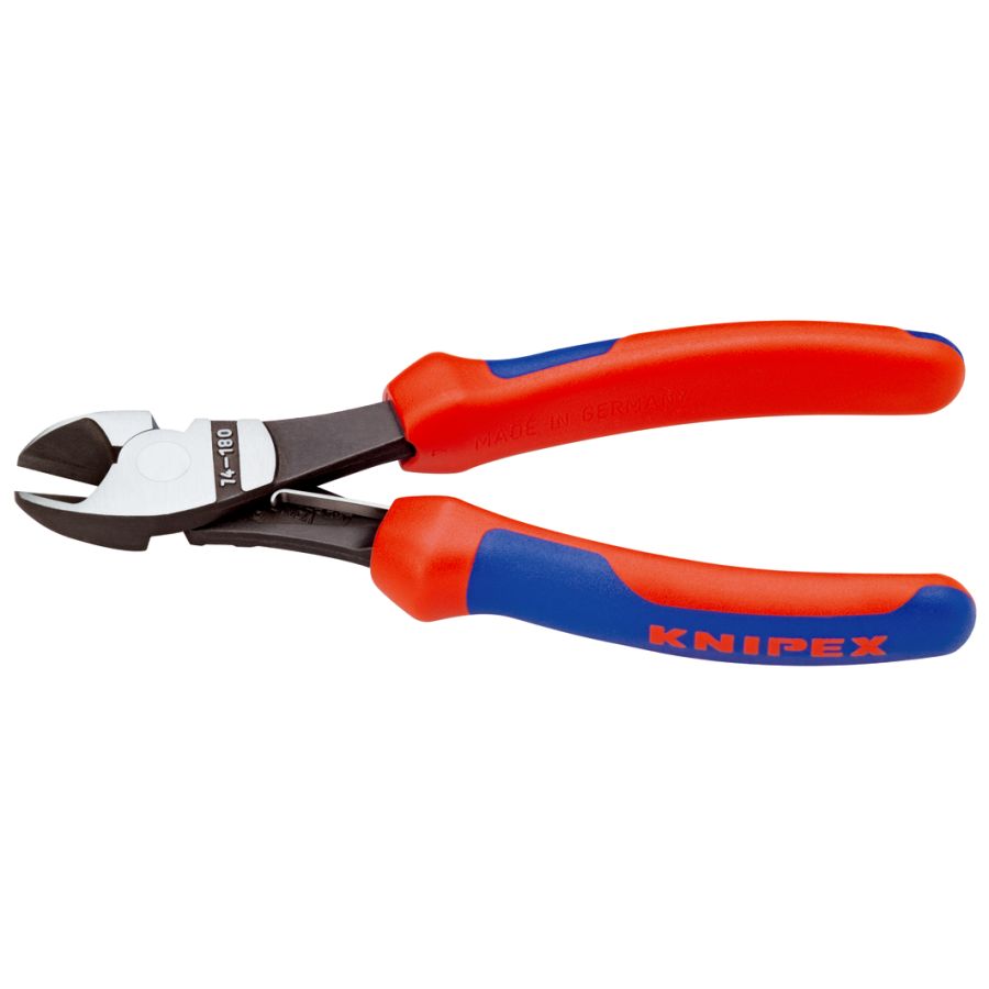 Pince coupante de côté à forte démultiplication 74 12 180 KNIPEX 180 mm