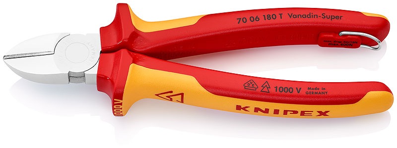 Pince coupante de coté isolée VDE 70 06 160 T KNIPEX 160 mm