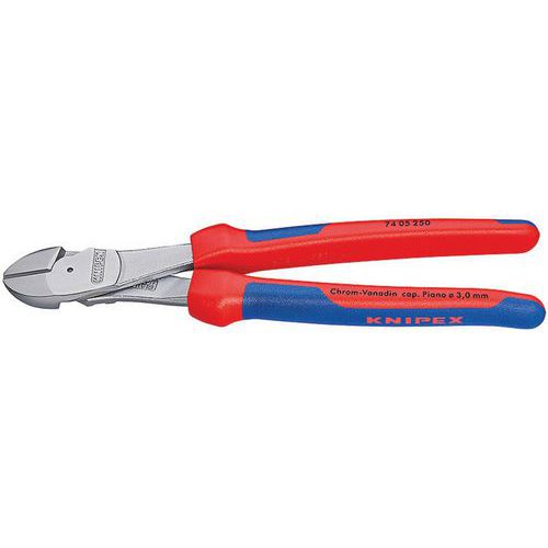 Pince coupante de coté à démultiplication 74 02 250 KNIPEX 250 mm