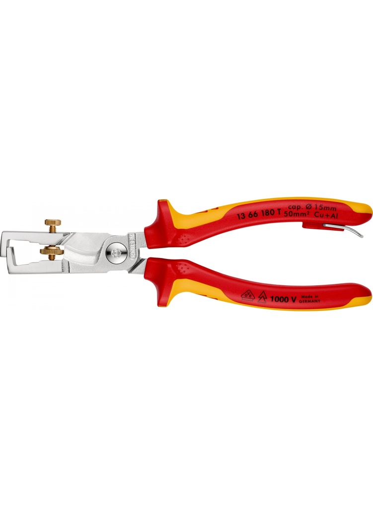 Pince à dénuder et coupe-câbles isolée StriX®13 66 180 T KNIPEX 180 mm