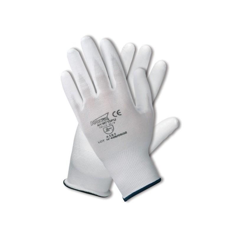 Gants (paire) nylon enduit (PU) T9