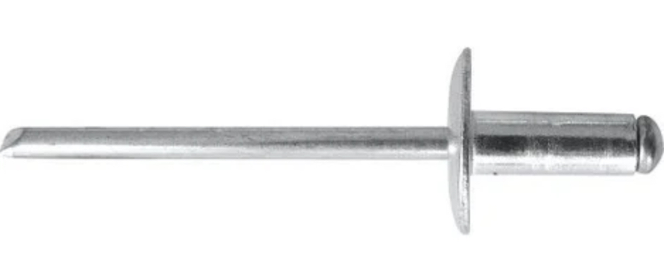  DIN 7337C Rivet aveugle tête plate large Aluminium/Acier zingué 3,2 X 6