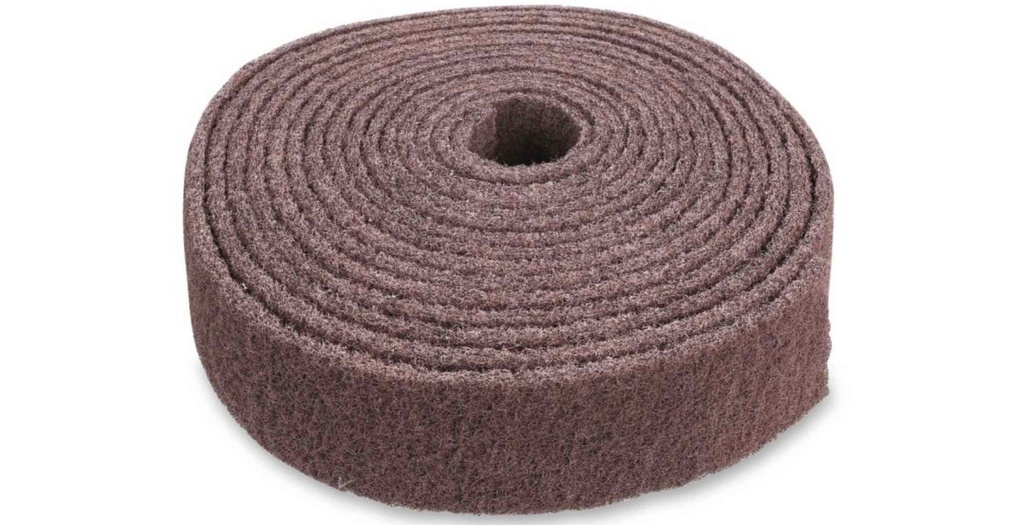 Rouleau de bande abrasive en non-tissé Corindon A 11498 BETA 100 mm (10M) ponçage fin