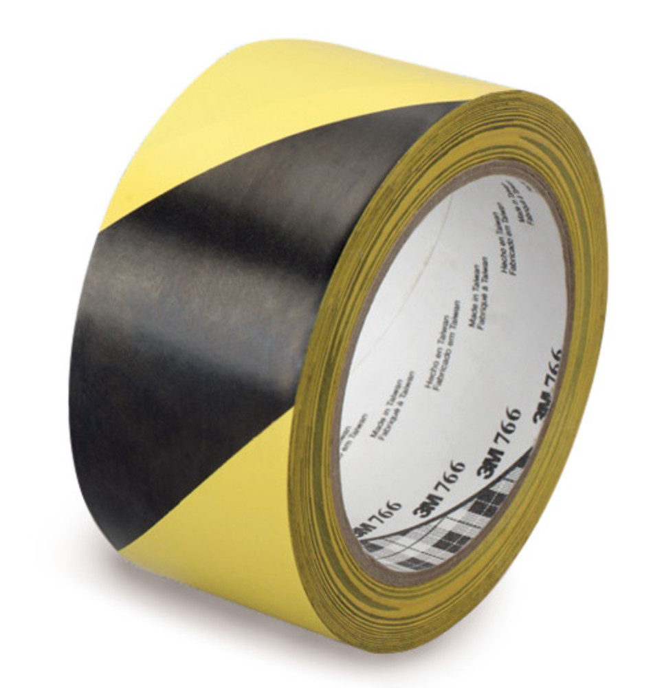 3M Ruban de signalisation jaune et noir 50mm x 33m