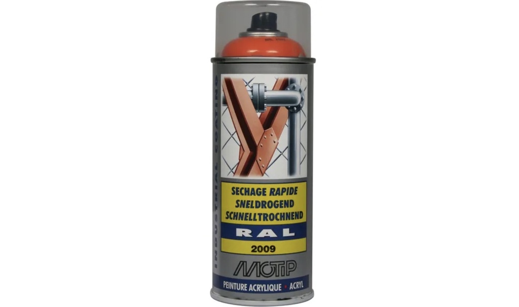 Peinture en spray RAL 2009 orange 400 ml