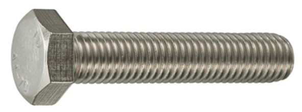 DIN 933 - ANSI B18.2.1 Vis à tête hexagonale filetage total Inox A2 1/2"-13 x 1"1/2