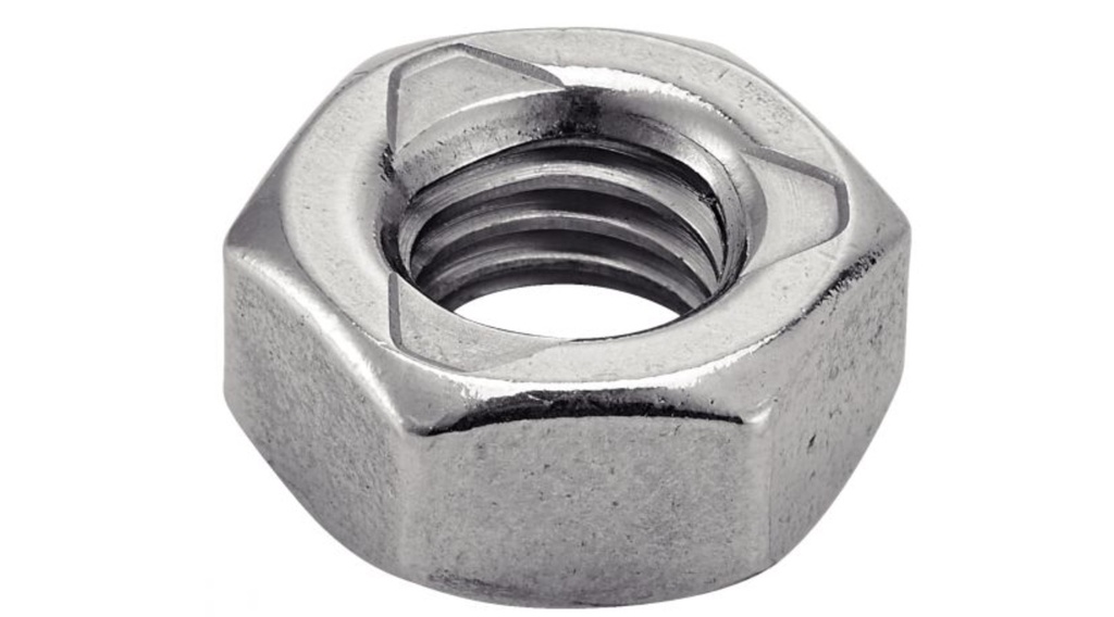 DIN 980 - ISO 7042 Ecrou hexagonal autofreiné tout métal (3 encoches) Inox A2 M14 