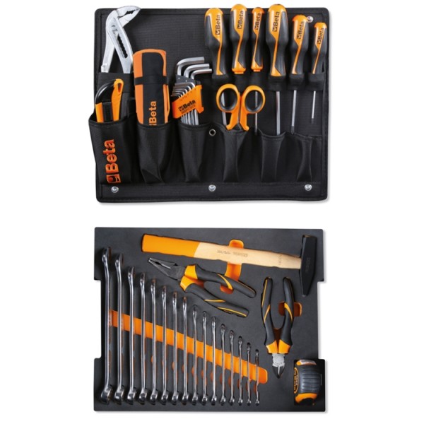 Assortiment d'outils (Maintenance générale) pour valise COMBO C99V1 (en plateau en mousse) EVA 5990V1 BETA (44 outils)