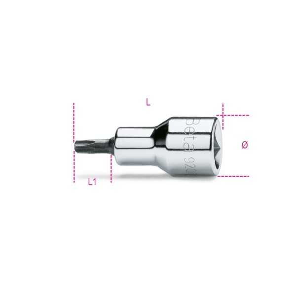 Douille tournevis 1/2" pour vis Torx®920TX BETA T20