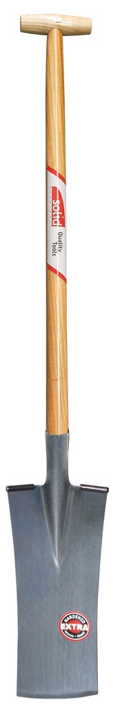 Bêche terrassière avec tranchant bombé (manche-T en bois) DP 135280 SOLID XTREME 380 mm