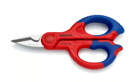 Ciseaux d'électricien 95 05 155 SB KNIPEX 155 mm