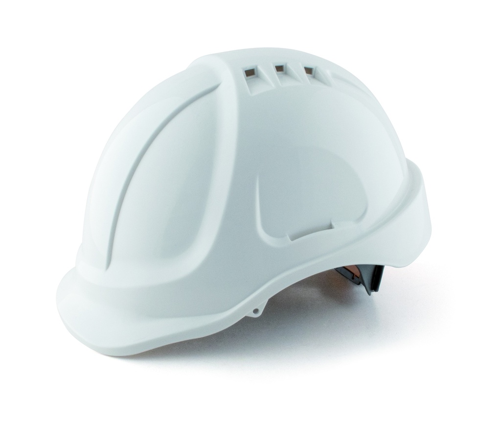 Casque de chantier BLANC - EN 397 SECURX avec serrage slide-lock