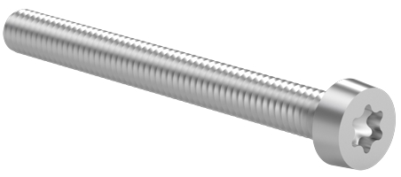 DIN 84 - ISO 14580 Vis à tête cylindrique basse Torx (TX) Inox A2 M4 x 35