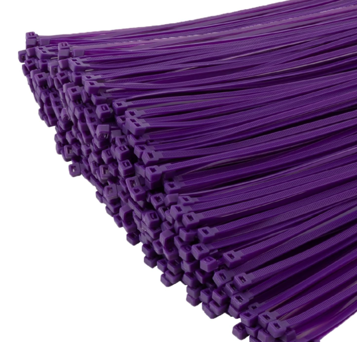 Collier plastique violet 4,8 x 200 mm (500 pcs)