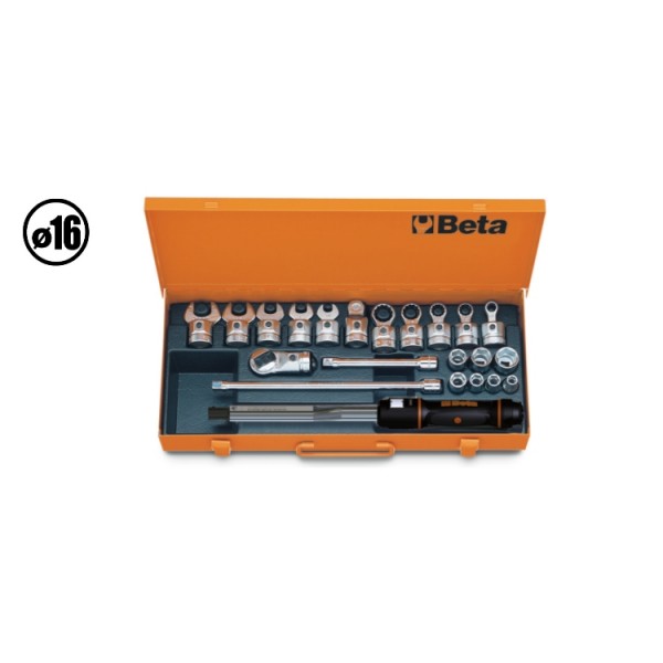 Coffret comprenant 1 clé dynamométrique 3/8" 668N/10 et accessoires 671N/C10 BETA