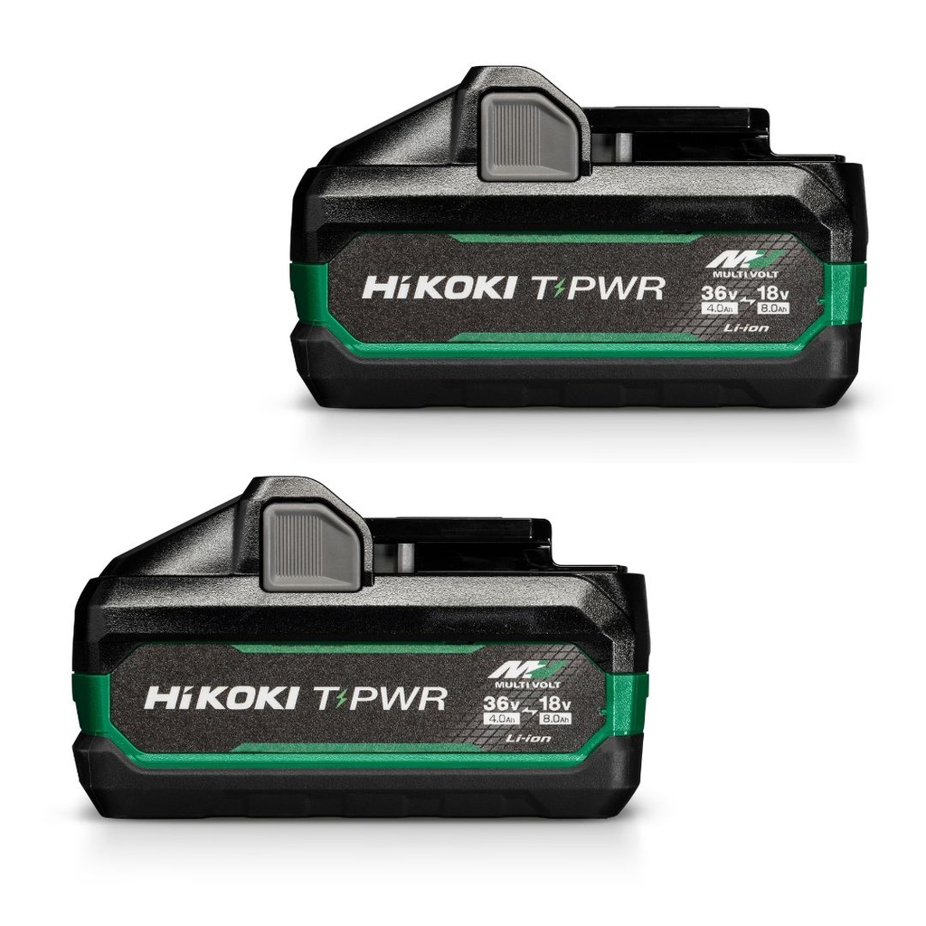 Twin pack batteries MultiVolt TABLESS 381993 HIKOKI MVT [36V 4,0Ah/18V 8,0Ah] max. 2160 W