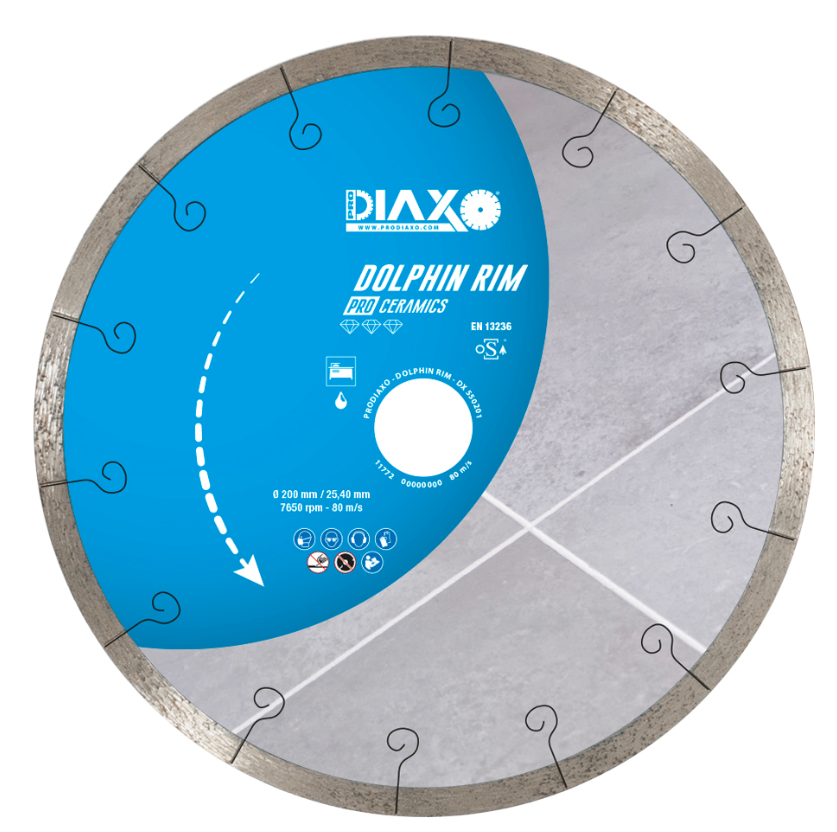 Disque diamanté DOLPHIN RIM Pro Ceramics DIAXO 115 X 7 X 22,23 mm