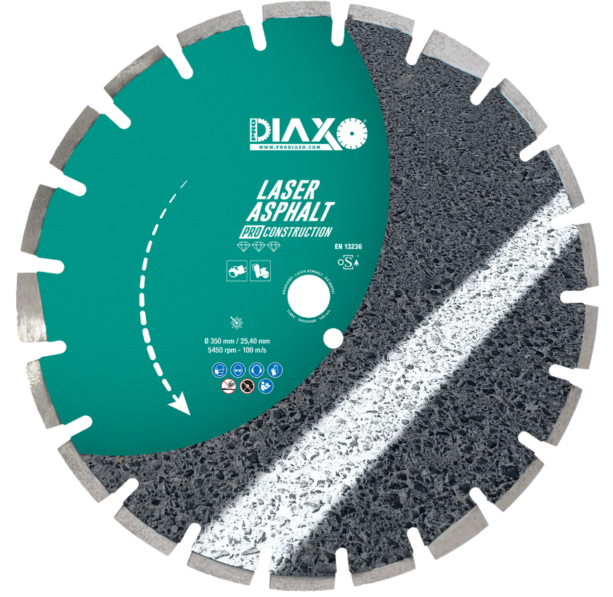 Disque diamanté LASER ASPHALT Pro Construction DIAXO 300 X 10 X 25,4 mm