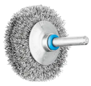 Brosse conique sur tige 6 mm fils inox 0,20 mm non torsadés KBU PFERD 50 X 10 mm