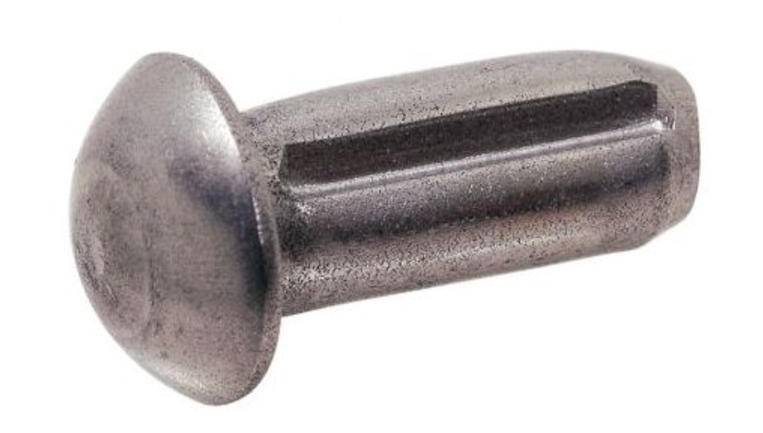 DIN 1476 - ISO 8746 Goupille cannelée à tête bombée Acier brut 1,7 x 3