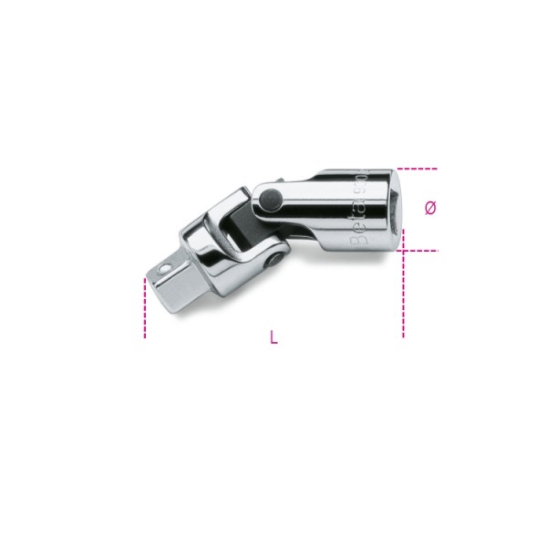 Cardan carrés mâle et femelle 900/25 BETA 1/4"