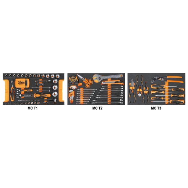 Composition de 109 outils (Maintenance générale) en plateaux mousse compacte 5914VU/M BETA