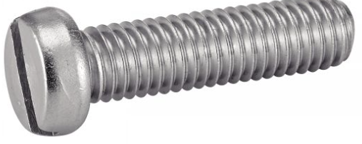 [13460.040040] DIN 84 - ISO 1207 Vis à tête cylindrique fendue Inox A4 M4 X 40