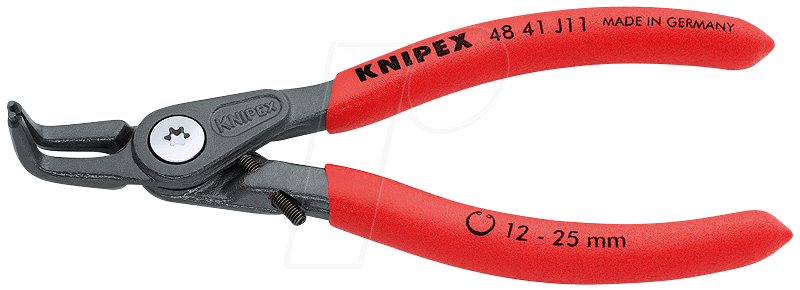 Pince à circlips int. coudée (Ø 12 - 25 mm) - 48 41 J11 KNIPEX 130 mm