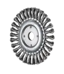 [43312003] Brosse plate à alésage 22,23 mm fils Inox 0,50 mm torsadés RBG PFERD 115 X 22 mm