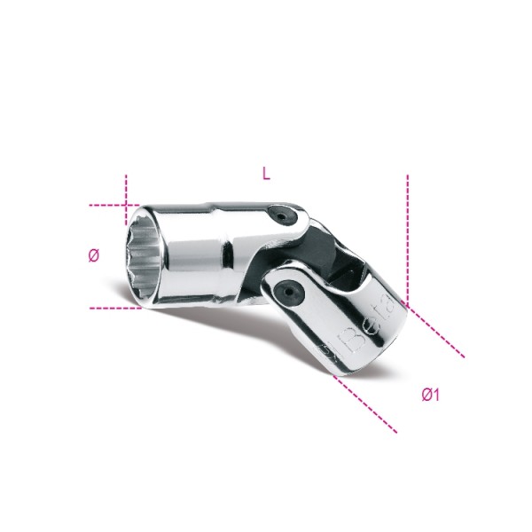 [009100231] Douille 3/8" 12 pans à cardan 910B/SN BETA 11 mm