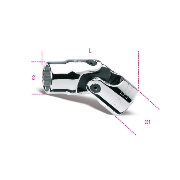 [009100262] Douille 3/8" 12 pans à cardan 910AS/SN BETA 1/2"